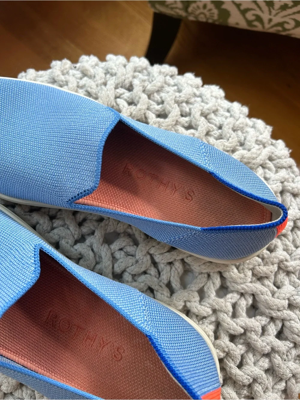 Rothy’s Slip on sneakers in color Boardwalk. Size 10.5